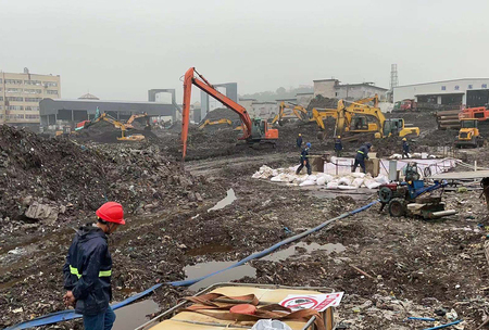 浙江温州市鹿城区双屿街道填埋场地垂直阻隔墙建设